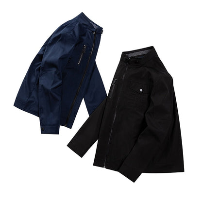 Spring and Autumn Jacket Men's Jacket Slim Business Coat Thin Casual Solid Color Top jackets for Mens