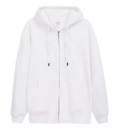 saferido 600GSM 95% Cotton Solid Retro Oversize Hoodie Unisex Winter Warm Zipper Up Open-Up Hoodies Vintage Classic Streetwear Loose Coat