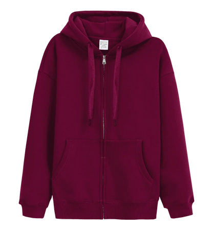 saferido 600GSM 95% Cotton Solid Retro Oversize Hoodie Unisex Winter Warm Zipper Up Open-Up Hoodies Vintage Classic Streetwear Loose Coat