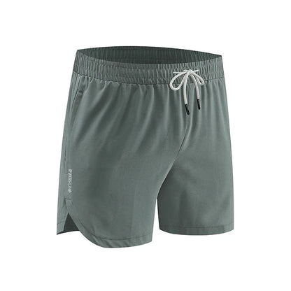 saferido American Style Ice Silk Men Sports Shorts Track and Field Basketball Shorts Solid Color Loose Quick Drying Woven Training Pants