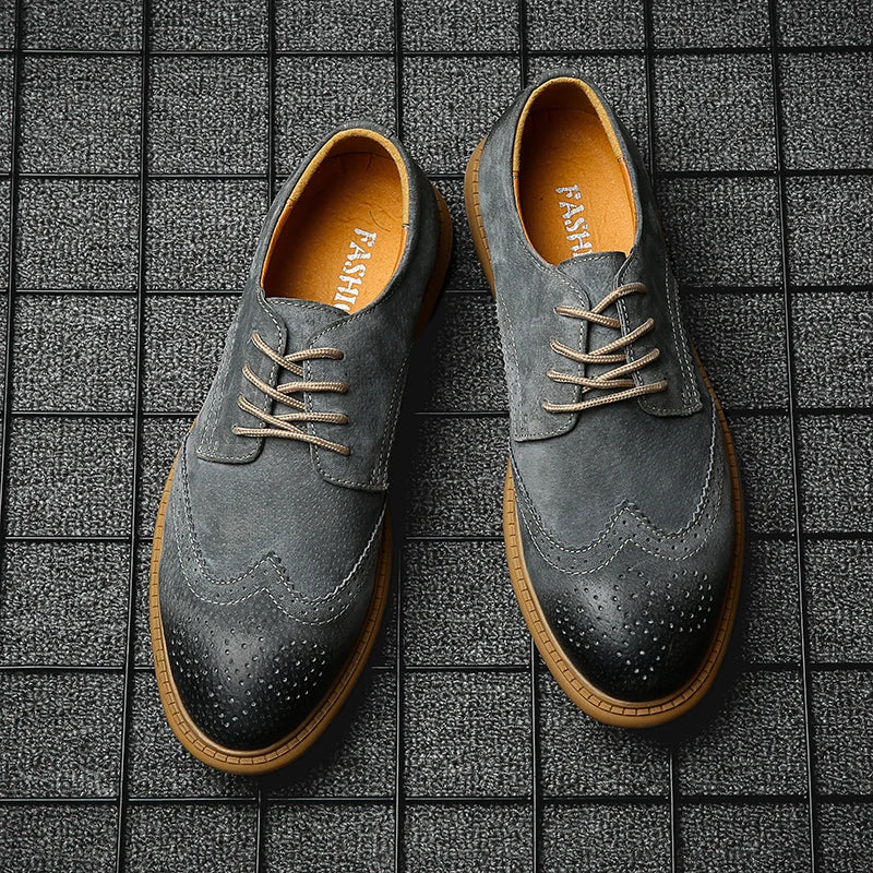 saferido New High Quality Men's shoes 100% Genuine Leather Casual Shoes Waterproof Work Shoes Cow Leather Loafers Plus Size 38-48