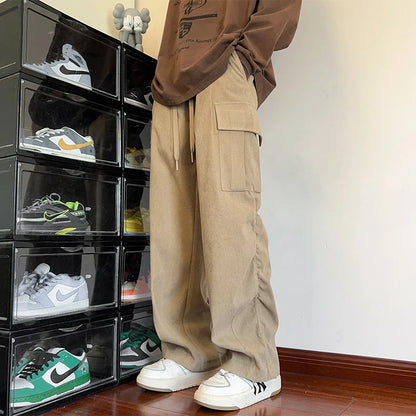 saferido Black Cargo Pants Men Hip Hop Pants Mens Autumn Harem Pant Streetwear Harajuku Jogger Sweatpant Cotton Trousers Male Pants