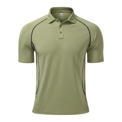 Summer Mens Business Casual Polo Shirt Golf Shirt Turn Down Collar Short Sleeve Tops Fashions Trip Shirt Men's Clothing