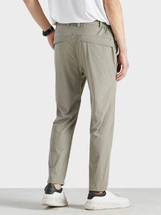 Summer Casual Pants Men Sportswear Breathable Quick Dry Nylon Loose Straight Golf Pant Plus Size Track Trousers 8XL