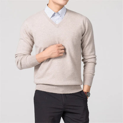 Men's Sweaters V-neck Pullovers Cashmere Knitting Hot Sale Spring Women Sweaters Wool Knitwear High Quality Jumpers Clothes