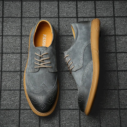 saferido New High Quality Men's shoes 100% Genuine Leather Casual Shoes Waterproof Work Shoes Cow Leather Loafers Plus Size 38-48