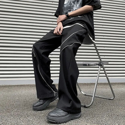 saferido Autumn Winter Trousers for Men Tailoring Loose Punk Baggy Straight Cotton Casual Pants Man Trend Sale Spandex Slacks Streetwear
