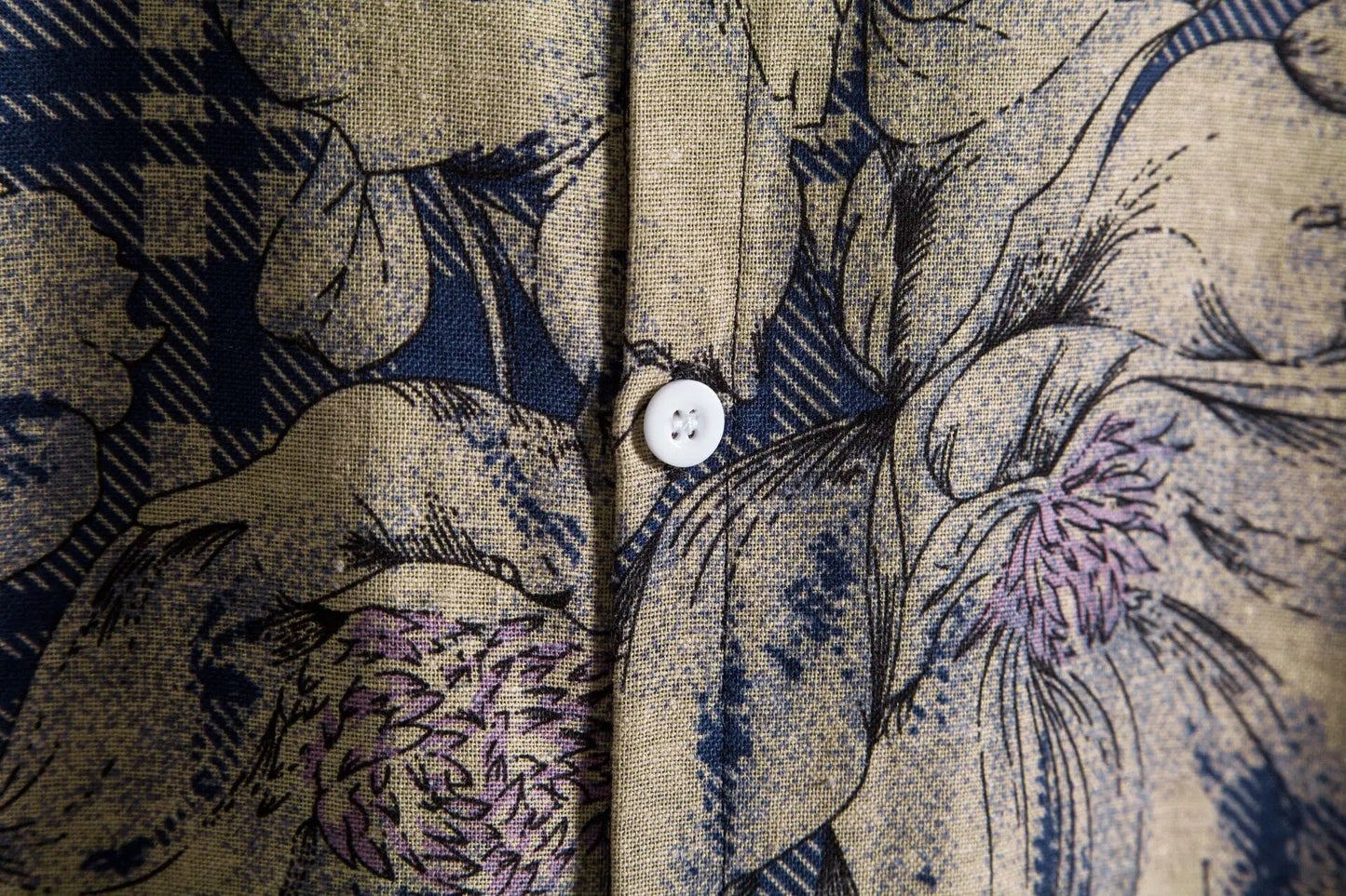 Mens Vintage Button Up Linen Shirts Slim Fit Short Sleeve Hawaiian Floral Shirt Men Casual Harajuku Streetwear Camisas Homme XXL