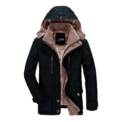 Jackets for Men Winter Windbreaker Clothing Biker Aviator Baseball Motorcyclist New Coats Hooded Zip-up Big Size L-6XL