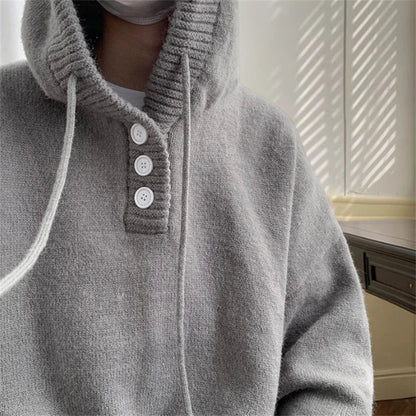 saferido Knit Sweater Men Pullover Sweaters Loose Tops Spring Autumn Male Sweaters Hoodies