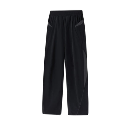 saferido Parachute Sports Pants for Men Jogging Sweatpants Wide Leg Trousers Male Black Streetwear Loose Casual American Street