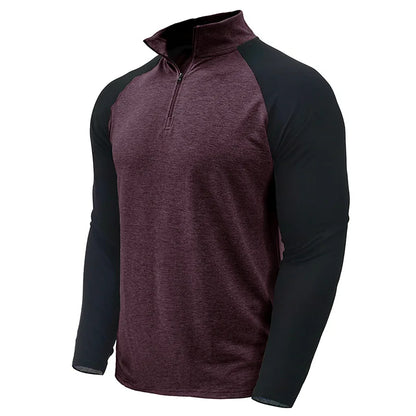 saferido Men Sweatshirts Spring Men's Hoodies Pullover Half Zipper Male Sports Hoody Outdoor Autumn Solid Color Turtleneck Sweaters