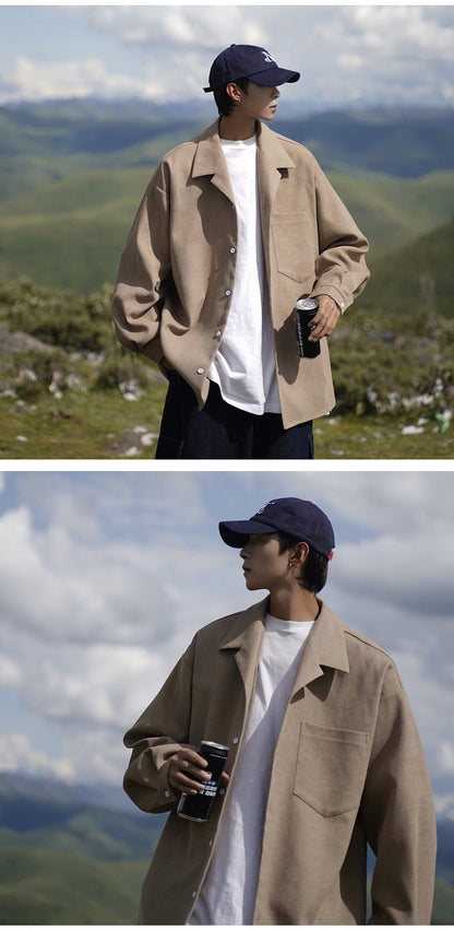 Men Korean Fashion White Long Sleeve Shirts Mens Japanese retro Shirts Blouses Harajuku Oversized Shirt Male Button Up  5XL
