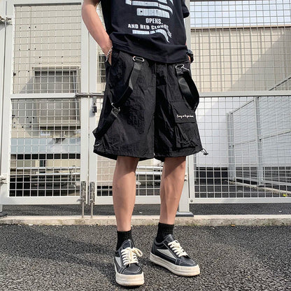 saferido Men's Cargo Shorts Fashion Casual Short Pants Summer Multi-pocket Men Casual Jogging Sport Short Pants Japan Style
