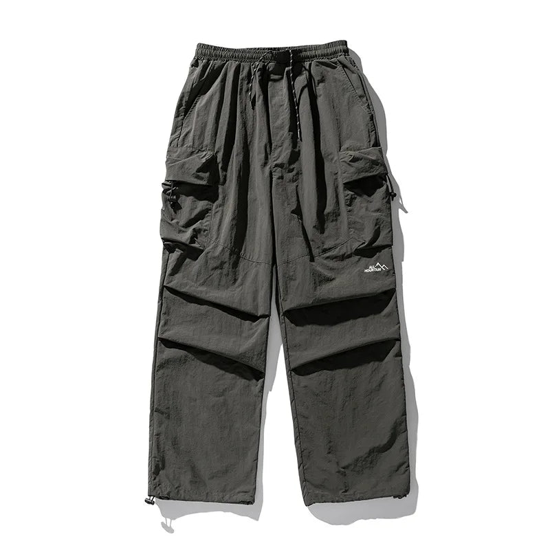 Parachute Cargo Pants Men Oversize Outdoor Casual Trousers Male Waterproof Pants Man Japanese Streetwear Hip Hop