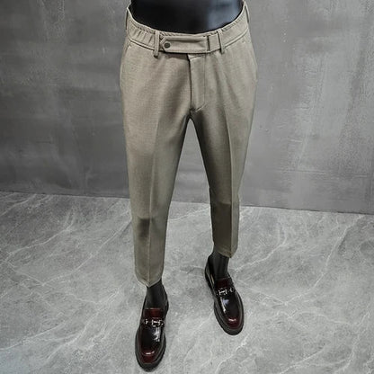 saferido Men Clothing Dress Trousers Spring and Summer Fashion Casual Korean Style Easy Matching Thin Suit Pants Trend Slim Leggings