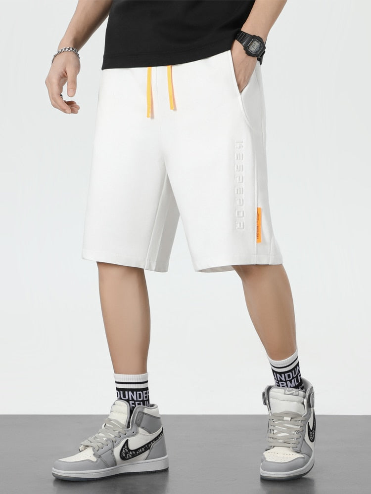 Summer Baggy Sweatshorts Men Hip Hop Streetwear Loose Jogger Short Men Straight Cotton Casual Shorts Plus Size 6XL 7XL 8XL