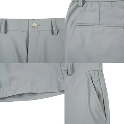 saferido Korean Style Men's Summer Casual Elastic Force Shorts/Male Slim Fit High Quality Business Thin Suit Shorts Plus size 29-36