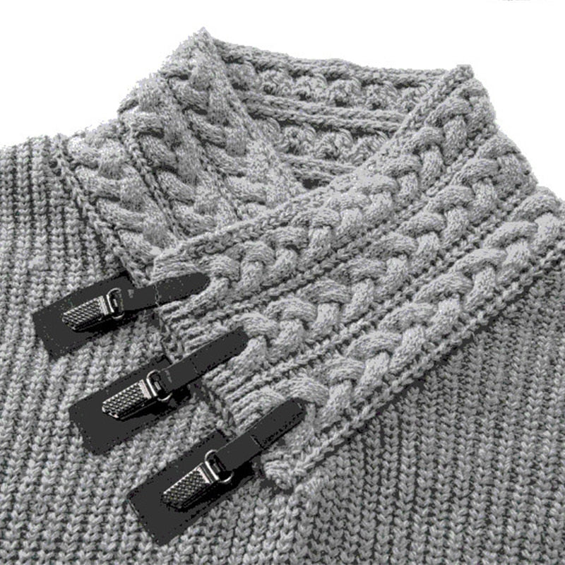 Winter Men's Turtleneck Sweater Fashion Large Size Pullover Autumn Warm Winter Shirts Retro Clothing Knitting