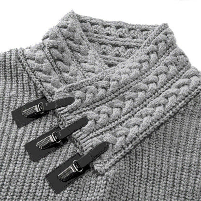 Winter Men's Turtleneck Sweater Fashion Large Size Pullover Autumn Warm Winter Shirts Retro Clothing Knitting