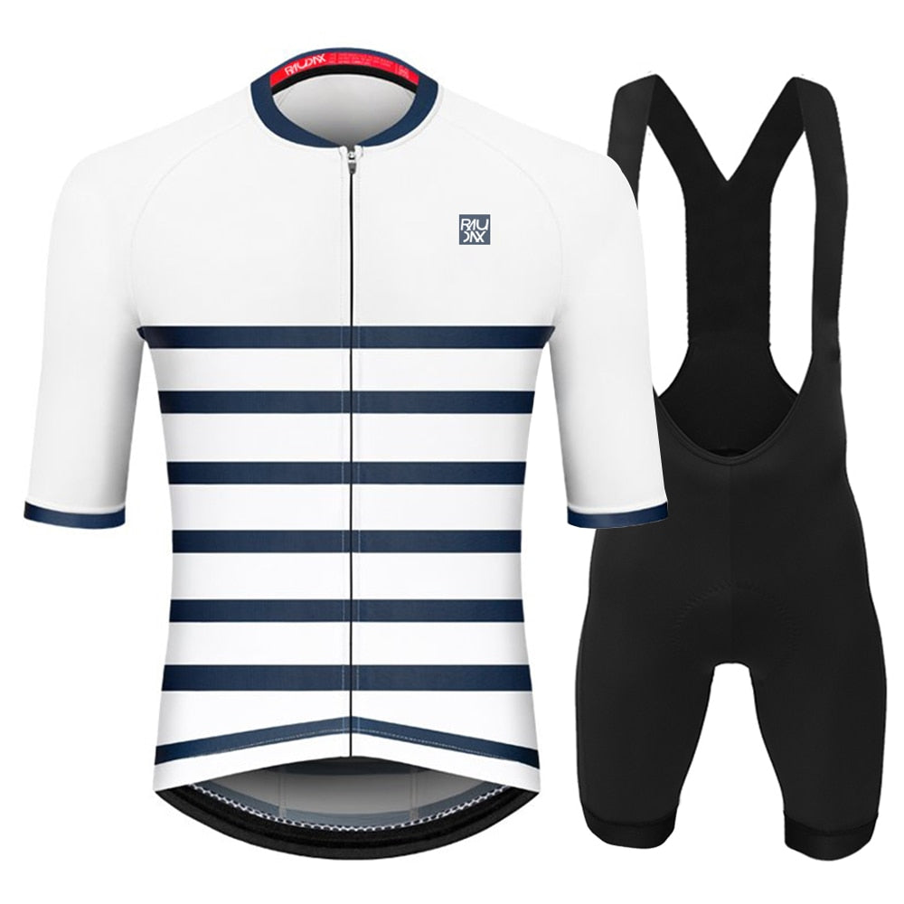 Raudax Men Summer Cycling Clothing Sets Breathable Mountain Bike Cycling Clothes Ropa Ciclismo Verano Triathlon Suits