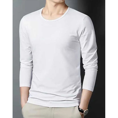 saferido Fashion O-Neck Solid Color Casual T-Shirts Mens Clothing 2024 Spring Summer New Loose Korean Pullovers Tops All-match Tee Shirt