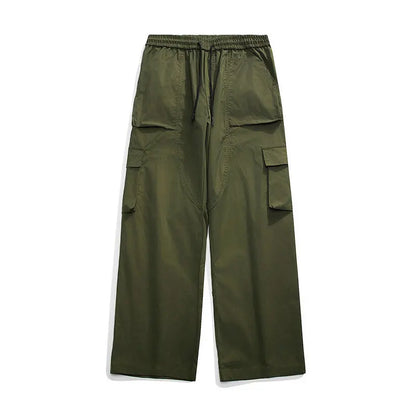 Men‘s Cargo Pants Multi Pocket Jogger Harlan Pants Men Elastic Waist Hip Hop Casual Trousers Large Size Sweatpants Black 5XL