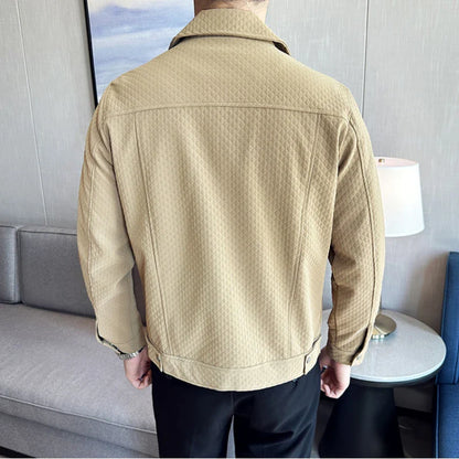 saferido Bomber Fashion Slim Male Streetwear Men Spring Autumn Bomber Outdoor PU Leather Jacket Casual Motorcycle New Blazers Coats