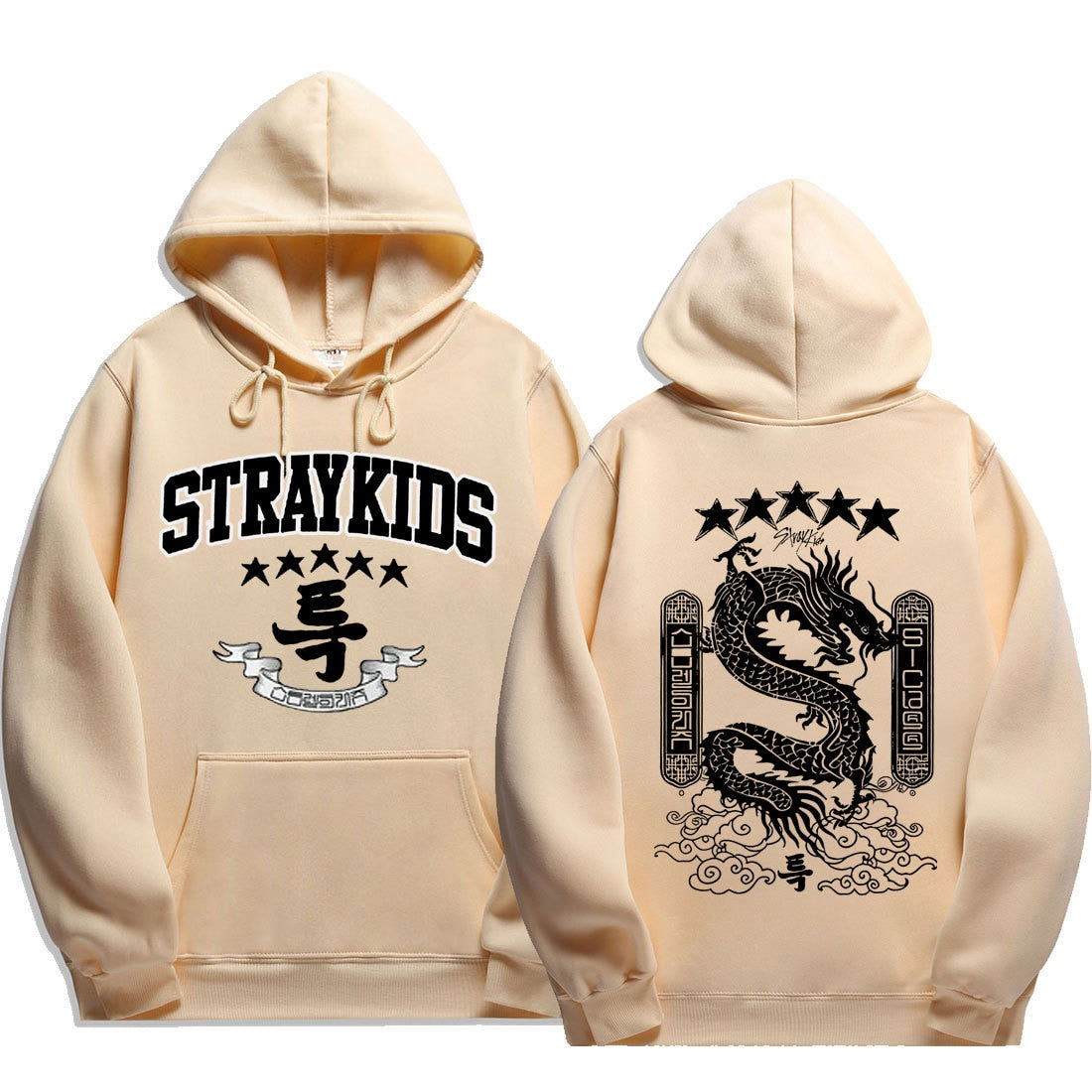 5 Star Hoodies Y2k Fashion Dragon Graphic Hoodie Women Men Autumn Winter Sweatshirt Korean Streetwear Hip Hop Clothes