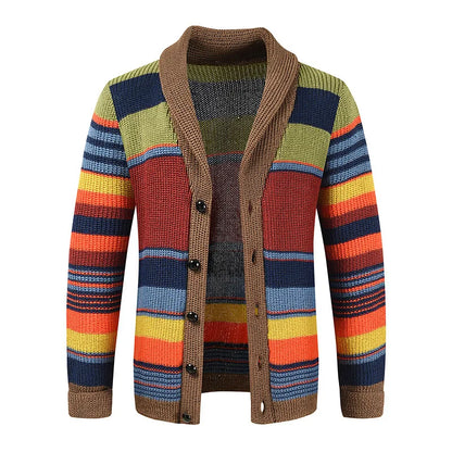 Multicolor knitted cardigan
