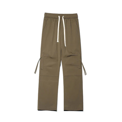 saferido Men Korean Fashions Baggy Sweat Pants Casual Black Vintage Joggers Sweatpants Y2k Streetwear Waterproof Gym Cargo Pants