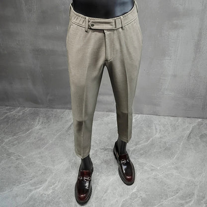saferido Men Clothing Dress Trousers Spring and Summer Fashion Casual Korean Style Easy Matching Thin Suit Pants Trend Slim Leggings