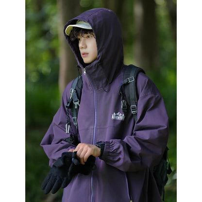 saferido New Spring Autumn Men's Jacket Lightweight Waterproof Single-layer Outdoor Windproof Travel Camping Coat Top Brand Clothing 3XL