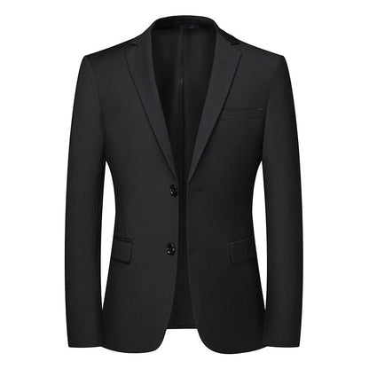 Boutique Men's Fashion Business Cultivate One's Morality Leisure Pure Color Gentleman's Wedding Presided Over Work Blazer