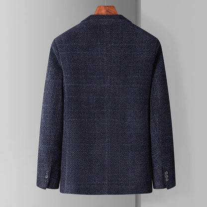 High-end Fashion Casual Suit for Men Autumn and Winter Light Luxury Business Single West Texture Will Be Ironed Men's Suit Coat
