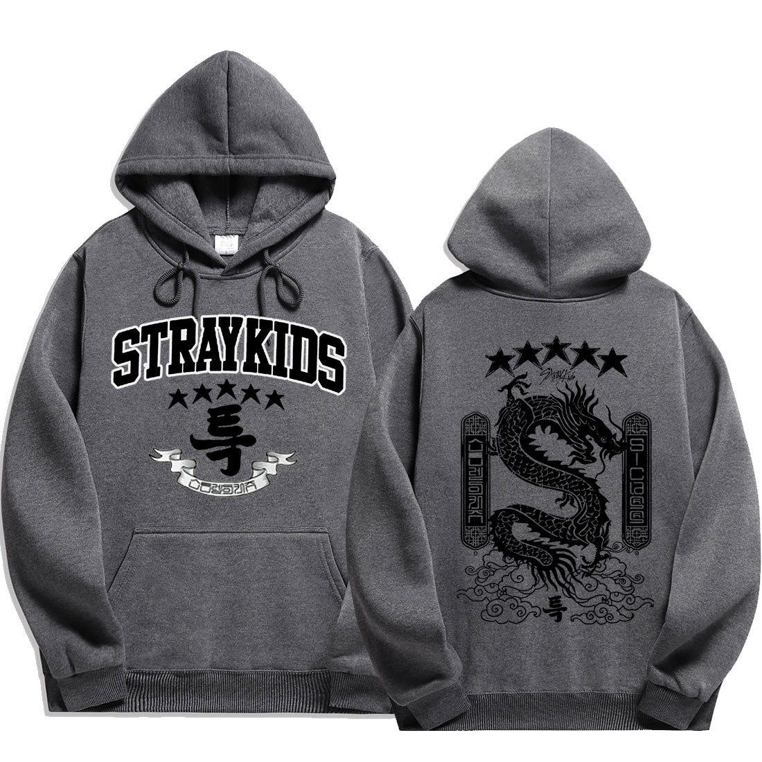 5 Star Hoodies Y2k Fashion Dragon Graphic Hoodie Women Men Autumn Winter Sweatshirt Korean Streetwear Hip Hop Clothes