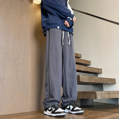 saferido Tracksuit Black Korean Fashion Joggers Pants Y2k Baggy Tactical Cargo Pants Khaki Harajuku Casual Stacked Sweat Pants