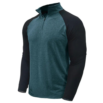 saferido Men Sweatshirts Spring Men's Hoodies Pullover Half Zipper Male Sports Hoody Outdoor Autumn Solid Color Turtleneck Sweaters