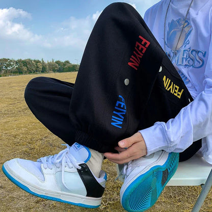 saferido Male Trousers Wide Polyester Men's Casual Pants Cropped Xxxl Cheap Harajuku Fashion Original Clothing 2024 Baggy Vintage Classic