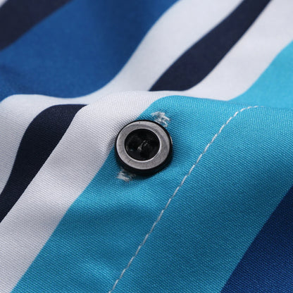 Brand Striped Shirt For Men Slim Cotton Breathable Fashion Short Sleeve High Quality Design Casual Shirt Male