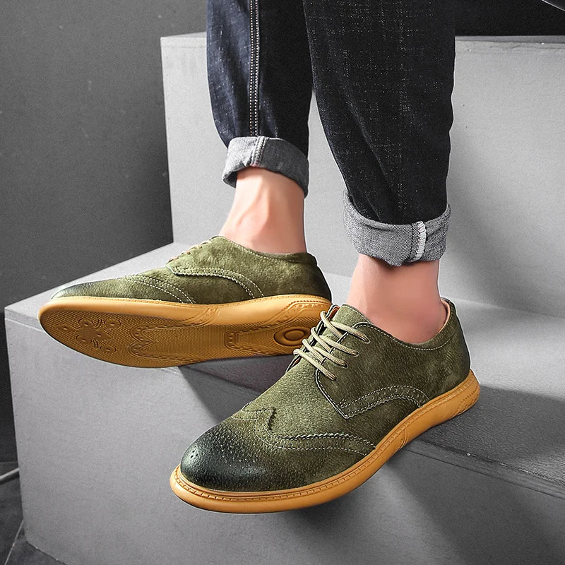 saferido New High Quality Men's shoes 100% Genuine Leather Casual Shoes Waterproof Work Shoes Cow Leather Loafers Plus Size 38-48