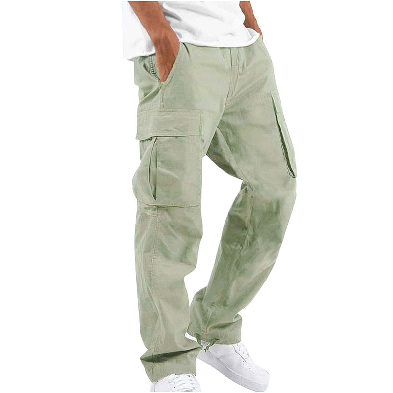 Men Cargo Pants Spring Summer Trousers Casual Pants Solid Color Trouser Male  Loose Harajuku Fashion Sweatpants Streetwear
