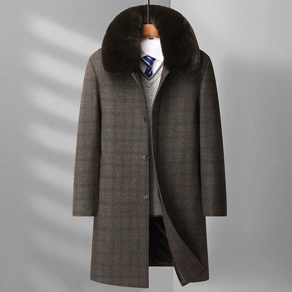 new Arrival Winter jacket Top quality woolen trench coat men,autumn fashion thicken warm wool overcoat male full size M-4XL