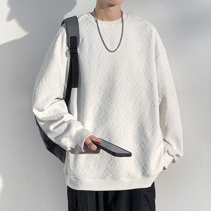saferido Hoodies Spring Autumn Men's Sweatshirt Fashion Streetwear Long Sleeve Tops Men Trend Male Clothing O-Neck Basic Pullover Hoodie