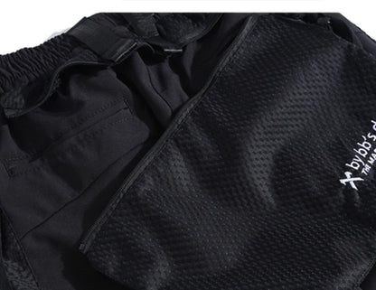 Detachable Multi-Pocket Cargo Pants Men Harajuku Hip Hop Streetwear Joggers Man Elastic Waist Sweatpants