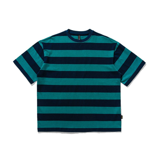 Color Match Striped 100% Cotton Short Sleeve Summer Tshirts for Men Round Neck Retro Patchwork Oversized Tees Casual Tank Tops