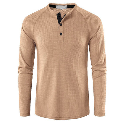 Long Sleeve T Shirt for Men Solid Spring Summer Casual Mens T-shirt Breathable Male Tops Fashion Clothes Men's T-shirts