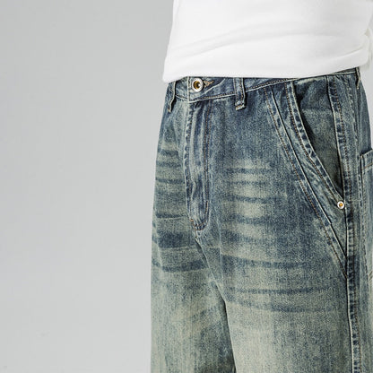Baggy Jeans Men Wide Leg Pants Casual Oversize Jeans For Men Clothing Loose Fit Streetwear Vintage Male Denim Trousers New
