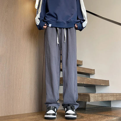 saferido Tracksuit Black Korean Fashion Joggers Pants Y2k Baggy Tactical Cargo Pants Khaki Harajuku Casual Stacked Sweat Pants