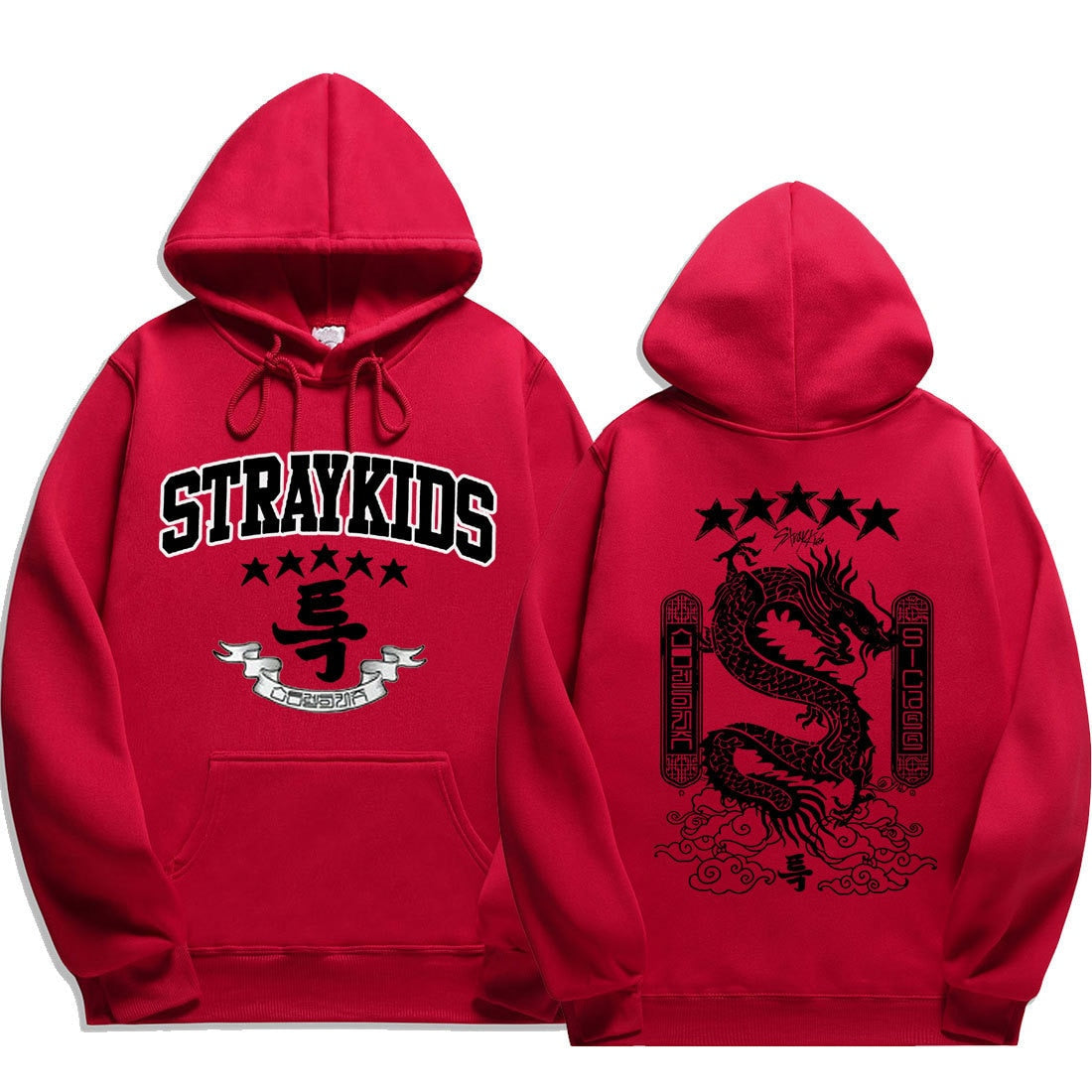 5 Star Hoodies Y2k Fashion Dragon Graphic Hoodie Women Men Autumn Winter Sweatshirt Korean Streetwear Hip Hop Clothes